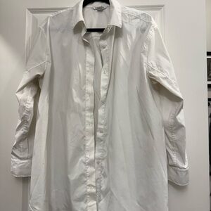 Athleta White Button Up Shirt